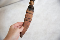 Vintage African Cheetah Design Wooden Handle Sheathed Dagger // ONH Item ab00779 Image 3