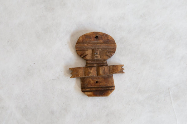 Vintage African Wooden Person Pendant // ONH Item ab00780 Image 1