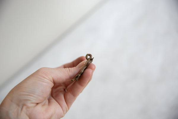 Vintage African Bronze Smooth Lizard Pendant // ONH Item ab00782 Image 4