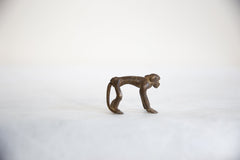Vintage African Dark Bronze Smooth Back Monkey // ONH Item ab00784 Image 3