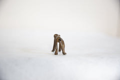 Vintage African Dark Bronze Smooth Back Monkey // ONH Item ab00784 Image 4