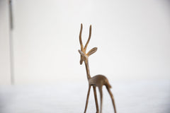 Vintage African Bronze Light Patina Forward Facing Gazelle // ONH Item ab00788 Image 6
