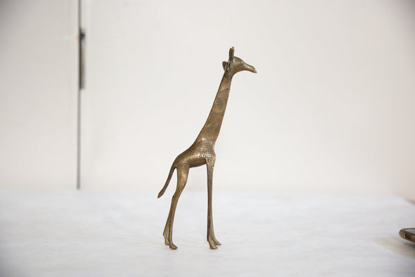 Vintage African Bronze Giraffe // ONH Item ab00789 Image 1