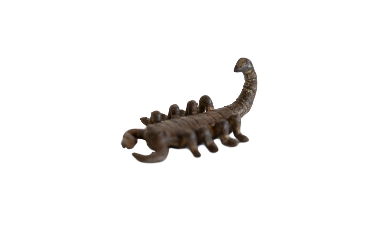 Vintage African Dark Bronze Scorpion // ONH Item ab00792
