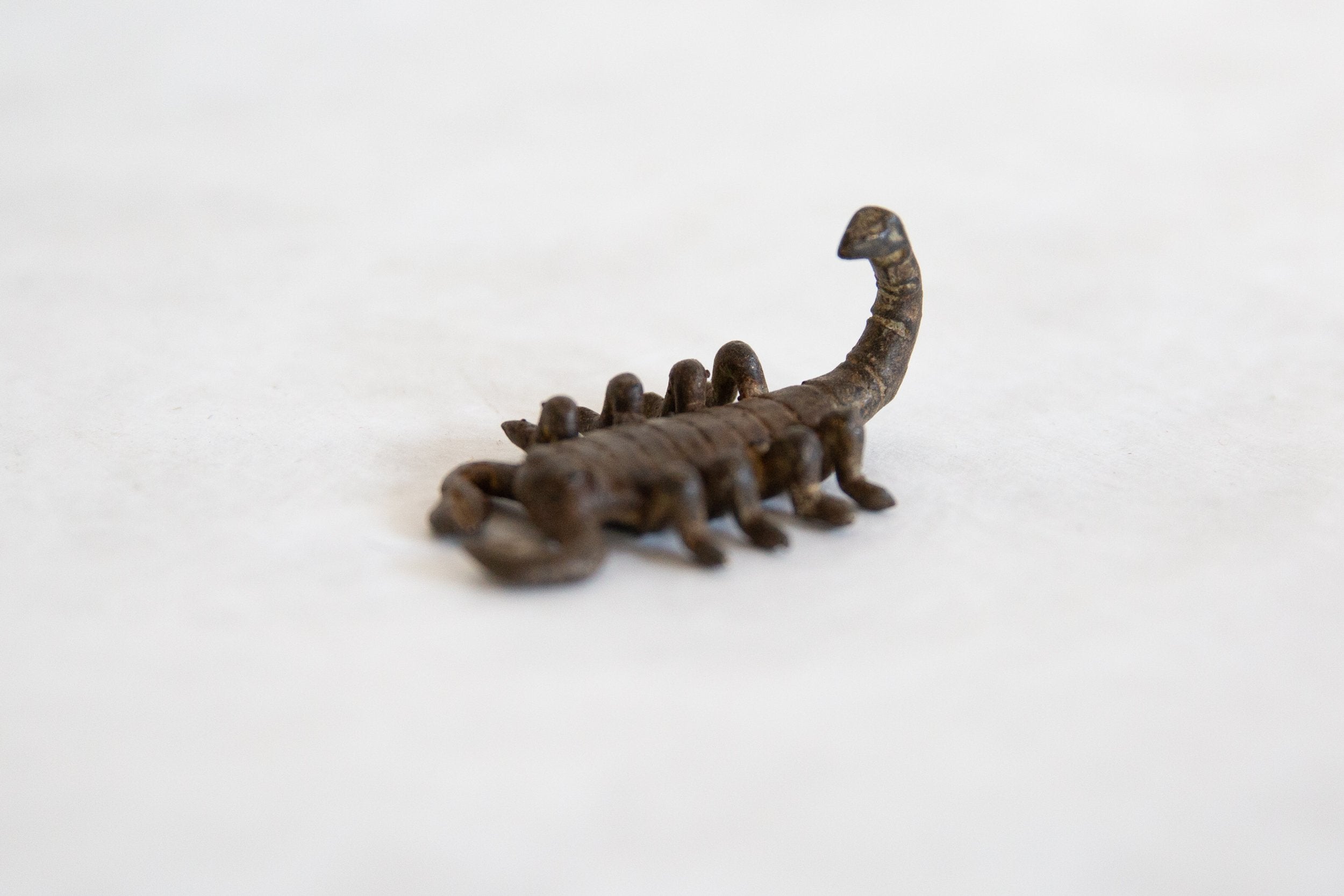 Vintage African Dark Bronze Scorpion // ONH Item ab00792