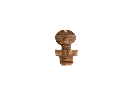 Vintage African Wooden Person Pendant // ONH Item ab00836
