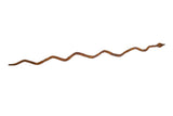 Vintage handmade African long iron slithering snake with rustic patina.