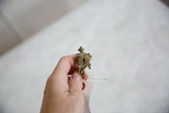 Vintage African Oxidized Bronze Criss-Cross Mesh Design Turtle Pendant // ONH Item ab00853 Image 5