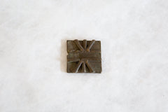 Vintage African Square Bronze Coin // ONH Item ab00857 Image 1