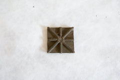 Vintage African Square Bronze Coin // ONH Item ab00858 Image 1
