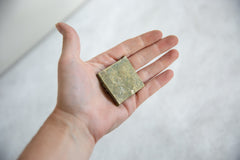 Vintage African Square Oxidized Bronze Coin // ONH Item ab00862 Image 3