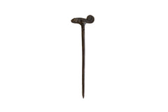 Vintage African Bronze Chameleon Pin // ONH Item ab00868