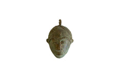 Vintage African Oxidized Mask Pendant // ONH Item ab00881