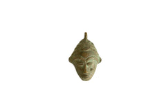 Vintage African Oxidized Mask Pendant // ONH Item ab00884