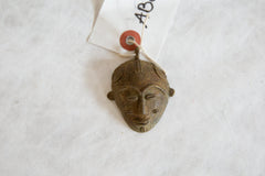 Vintage African Bronze Mask Pendant // ONH Item ab00886 Image 2