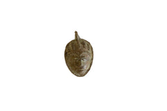 Vintage African Bronze Mask Pendant // ONH Item ab00888