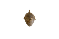 Vintage African Bronze Mask Pendant // ONH Item ab00890