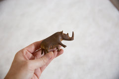 Vintage African Medium Copper Alloy Thin Nosed Rhino // ONH Item ab00896 Image 2