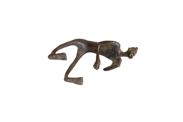 Vintage African Bronze Man // ONH Item ab00898