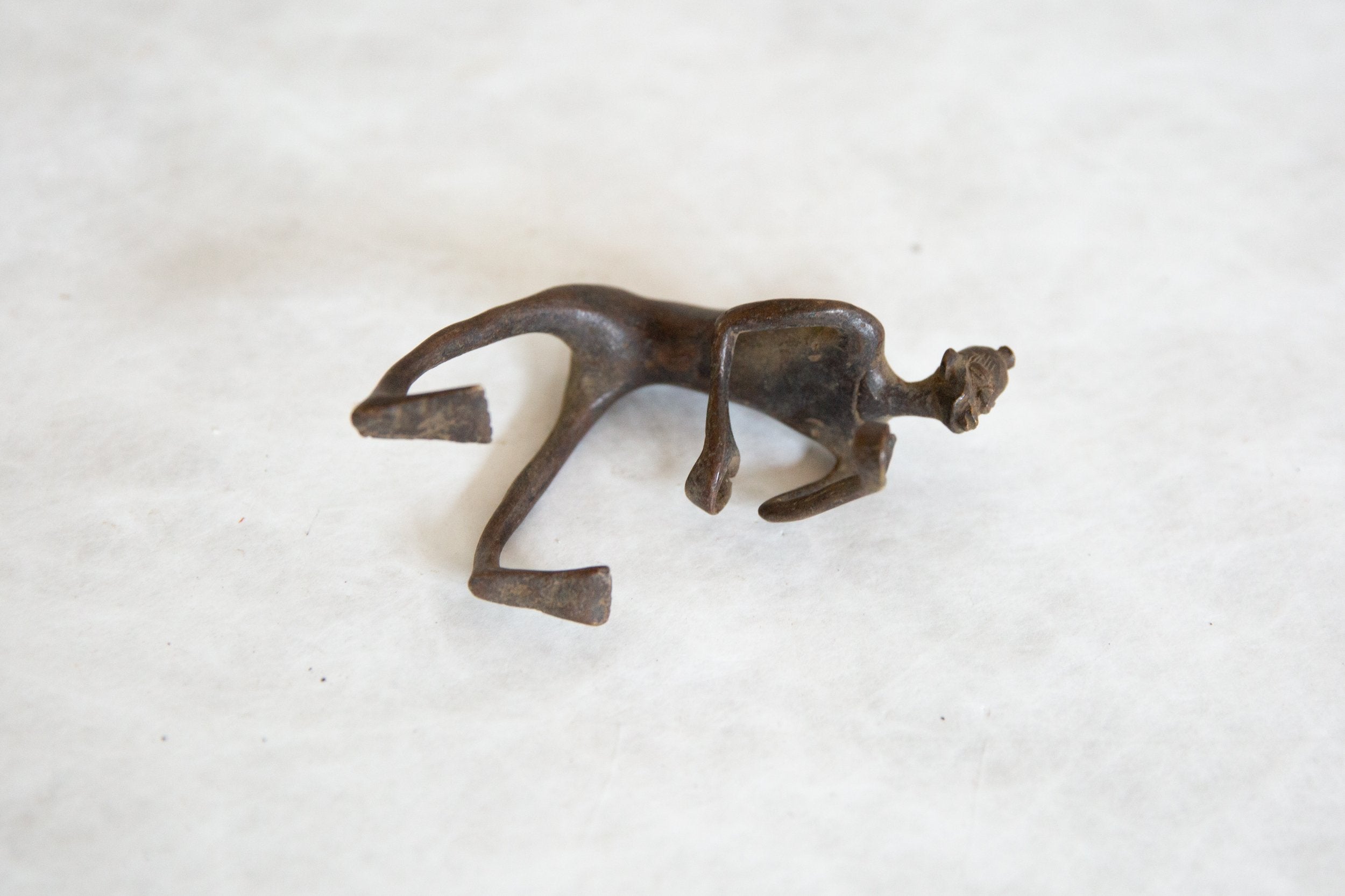 Vintage African Bronze Man // ONH Item ab00898 Image 1