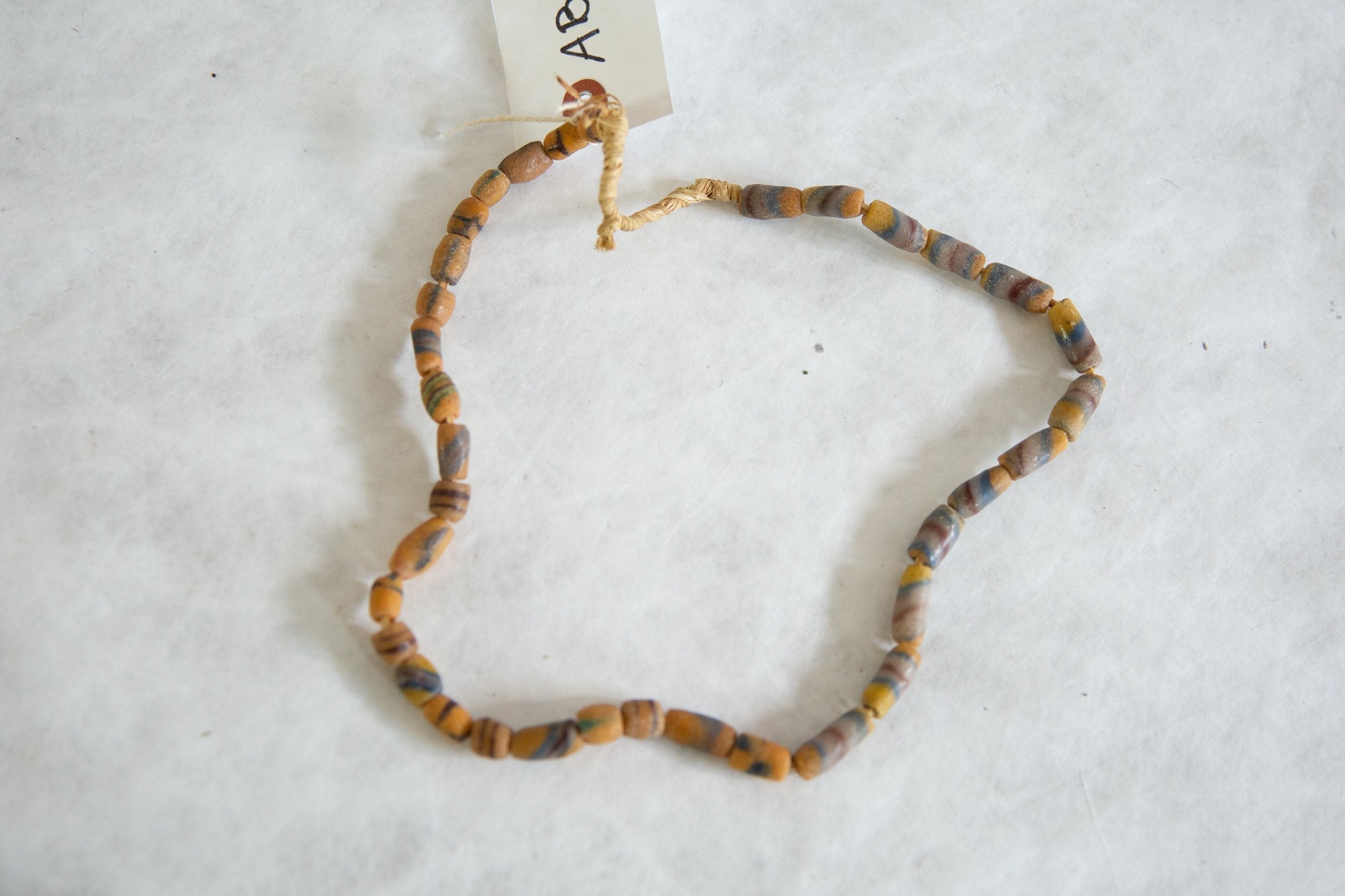 Vintage African Flour Bead Necklace // ONH Item ab00903 Image 1