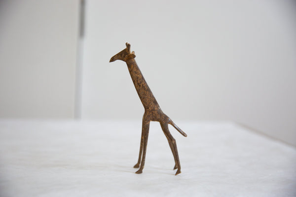 Vintage African Bronze Alloy Giraffe // ONH Item ab00914 Image 1