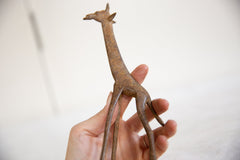 Vintage African Bronze Giraffe // ONH Item ab00915 Image 4
