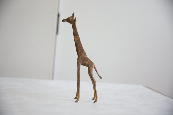 Vintage African Bronze Alloy Giraffe // ONH Item ab00918 Image 1