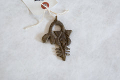 Vintage African Bronze Sea Creature Pendant // ONH Item ab00933 Image 1