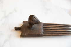 Vintage African Wooden Bird Comb // ONH Item ab00955 Image 4