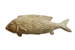 Vintage African Large Oxidized Bronze Fish // ONH Item ab00960