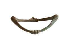 Vintage African Bronze Curved Artifact // ONH Item ab00969