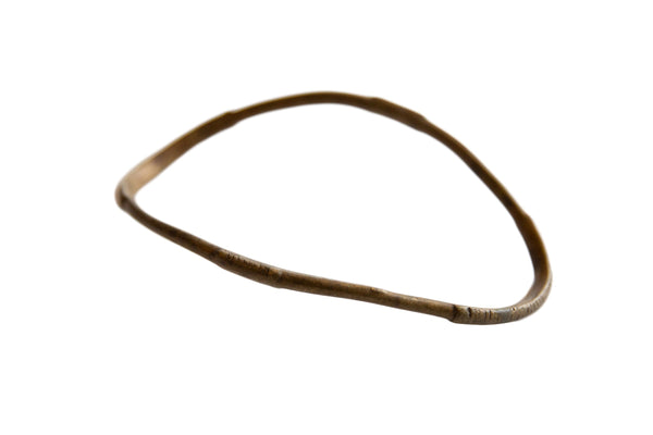 Vintage African Bronze Curved Artifact // ONH Item ab00973