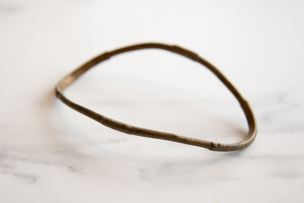 Vintage African Bronze Curved Artifact // ONH Item ab00973 Image 1