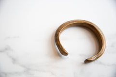 Vintage African Bronze Gold Patina Snake Cuff Bracelet // ONH Item ab00976 Image 4