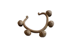 Vintage African Copper Alloy Lobi Bell Cuff Bracelet // ONH Item ab00996