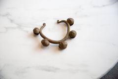 Vintage African Copper Alloy Lobi Bell Cuff Bracelet // ONH Item ab00996 Image 2