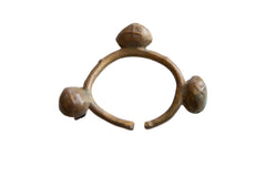 Vintage African Bronze Lobi Bell Cuff Bracelet // ONH Item ab00998