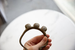 Vintage African Bronze Bell Cuff Bracelet // ONH Item ab01002 Image 2