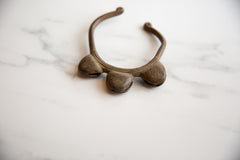 Vintage African Bronze and Copper Bell Cuff Bracelet // ONH Item ab01003 Image 2