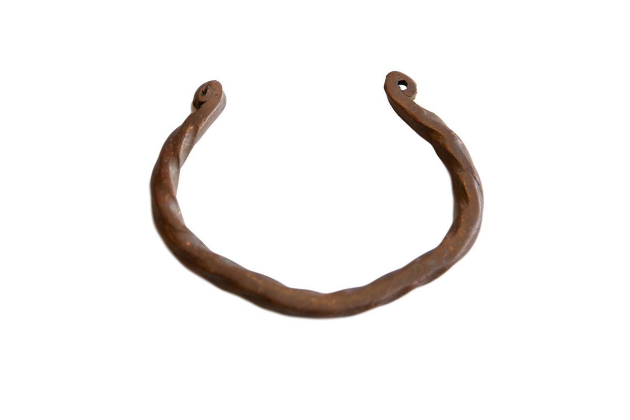 Vintage African Copper Twisted Design Cuff Bracelet // ONH Item ab01005