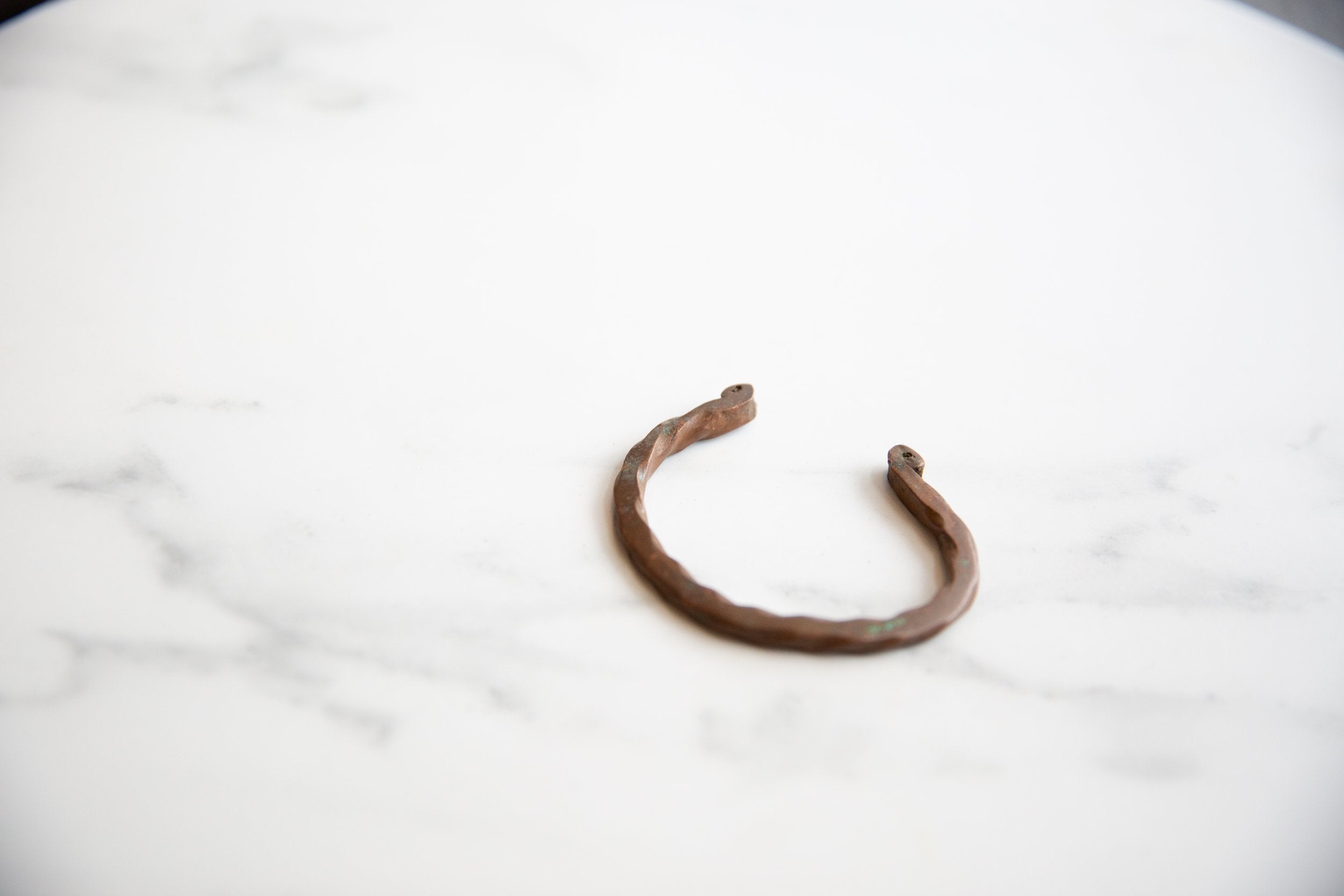 Vintage African Copper Twisted Design Cuff Bracelet // ONH Item ab01007 Image 2