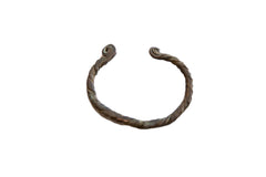 Vintage African Oxidized Copper Twisted Design Cuff Bracelet // ONH Item ab01011
