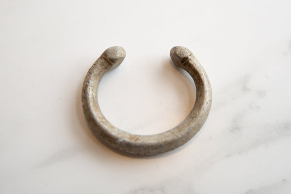 Vintage African Aluminum Snake Cuff Bracelet // ONH Item ab01026 Image 1