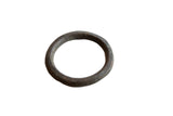 Collectible antique African bronze alloy bracelet with a rich, dark patina and handmade texture.