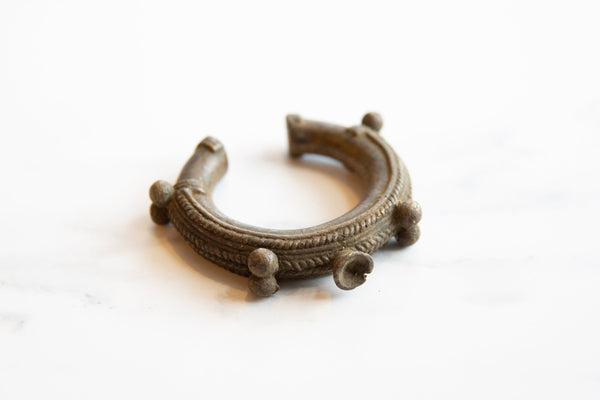 Vintage African Bronze Detailed Cuff Bracelet // ONH Item ab01051 Image 1