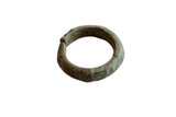 Antique African oxidized bronze cuff with a rustic, hand-forged texture and deep patina.