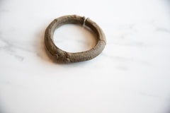 Vintage African Bronze Cuff Bracelet with Geometric Detailing // ONH Item ab01056 Image 1
