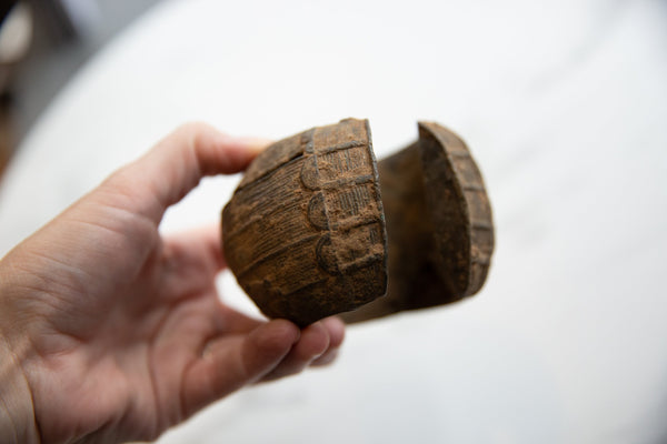 Vintage African Metal Alloy Wide Cuff Bracelet with Geometric Detailing // ONH Item ab01059 Image 8