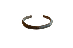 Vintage African Bronze Cuff Bracelet with Faded Detailing // ONH Item ab01064